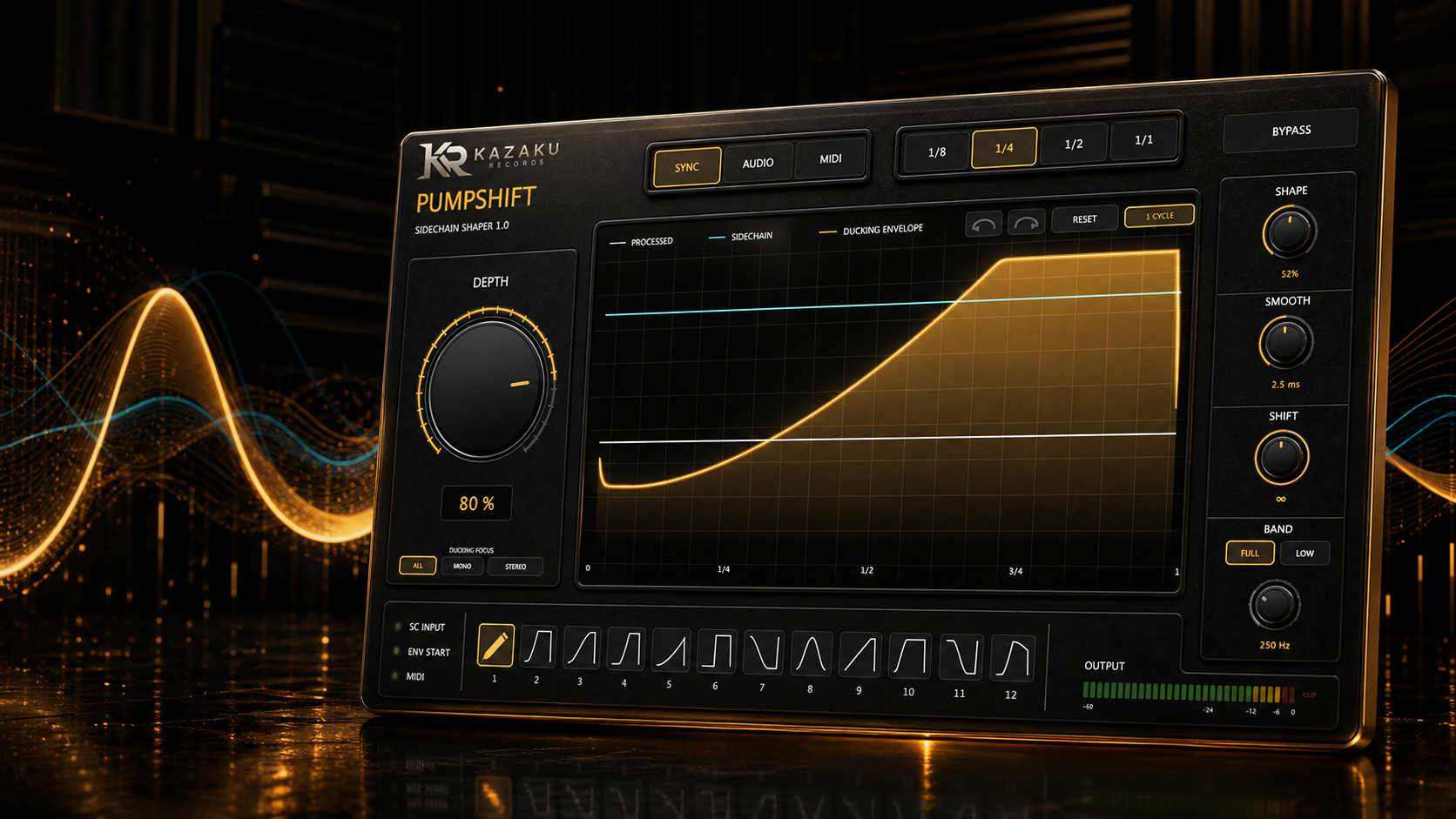 PUMPSHIFT sidechain shaper